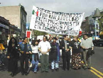 Frente de la Marcha, algunos de los organizadores.